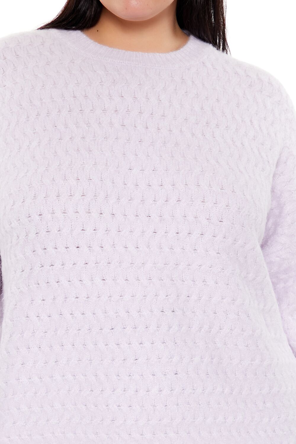  Forever 21 Plus Size Textured Drop-Sleeve Sweater - petal pink - Bonton