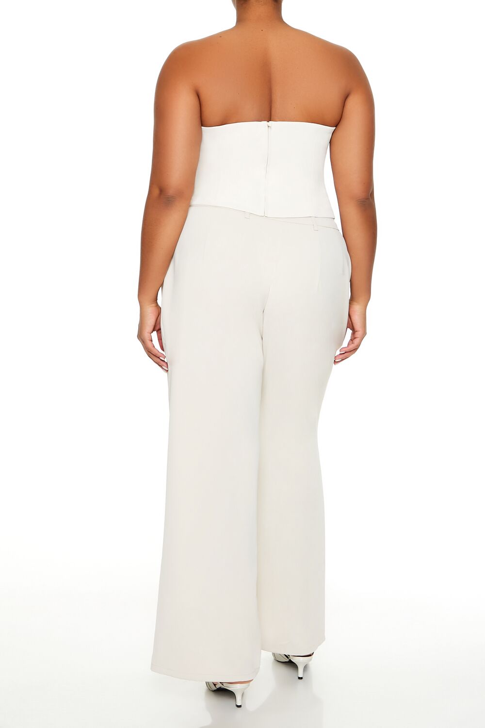  Forever 21 Plus Size Wide-Leg Trouser Pants - black - Bonton