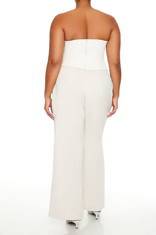 Plus Size Wide-Leg Trouser Pants