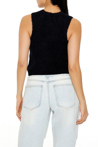 Rhinestone Heart Sweater Vest