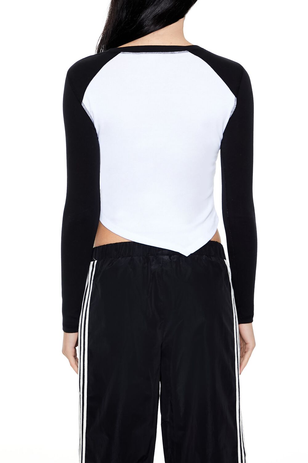  Forever 21 Soul Fire Records Raglan Tee - black multi - Bonton