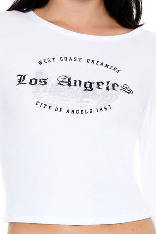 Los Angeles Cropped Tee