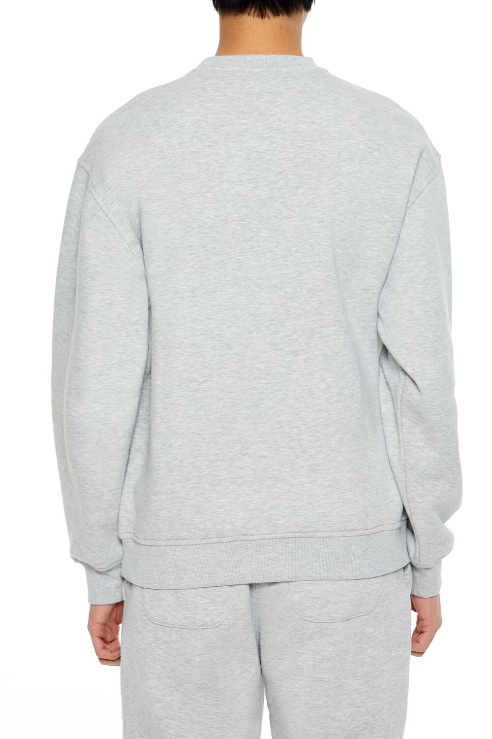  Forever 21 84 Graphic Pullover - heather grey white - Bonton