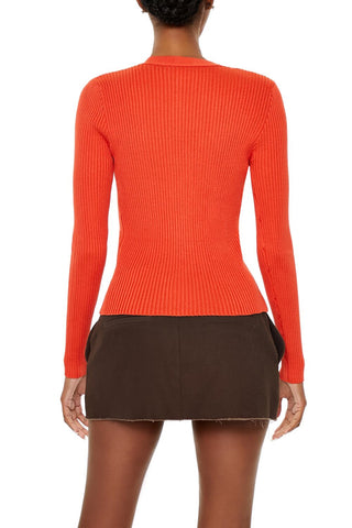 Twisted Split-Hem Sweater