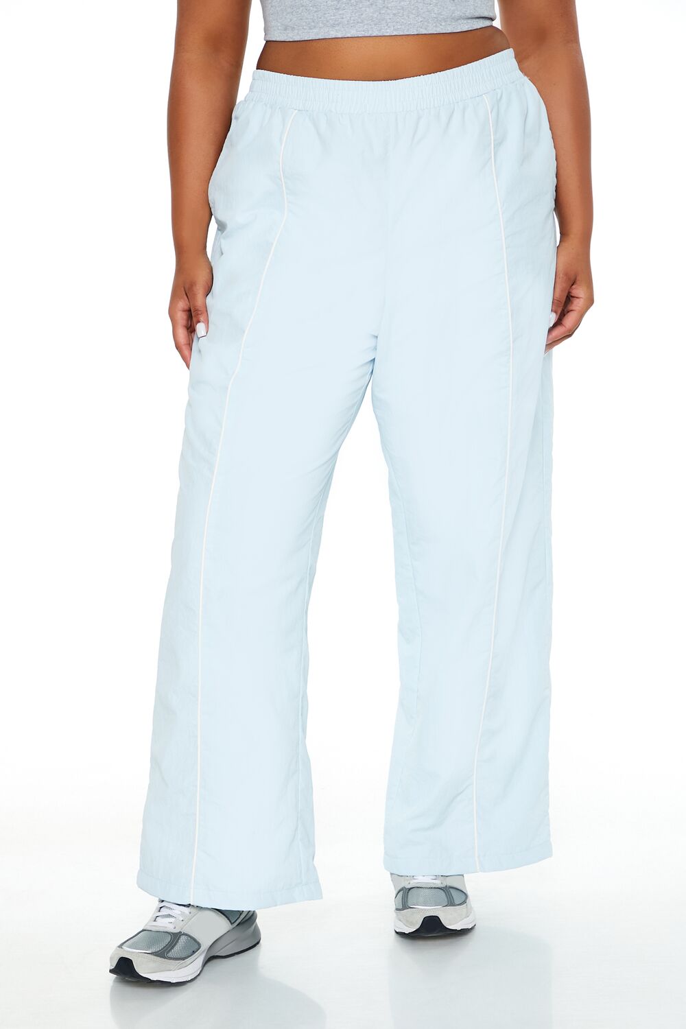  Forever 21 Plus Size Active Windbreaker Pants - aqua - Bonton
