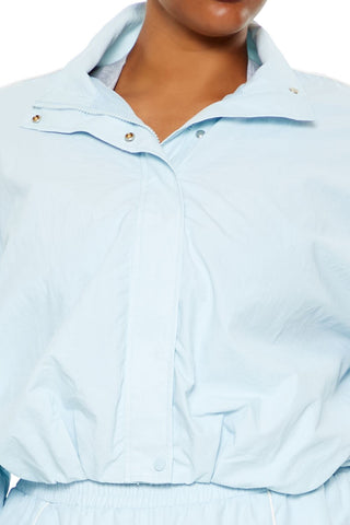 Plus Size Active Cropped Jacket