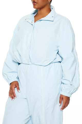 Plus Size Active Cropped Jacket