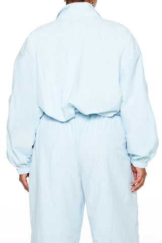 Plus Size Active Cropped Jacket