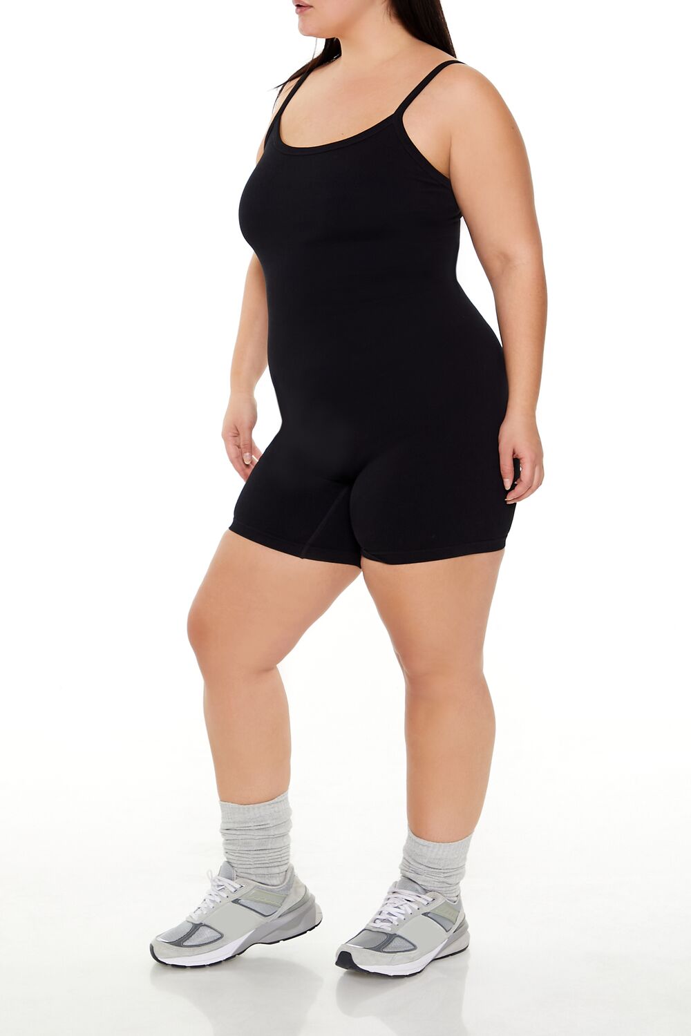  Forever 21 Plus Size Active Seamless Romper - black - Bonton