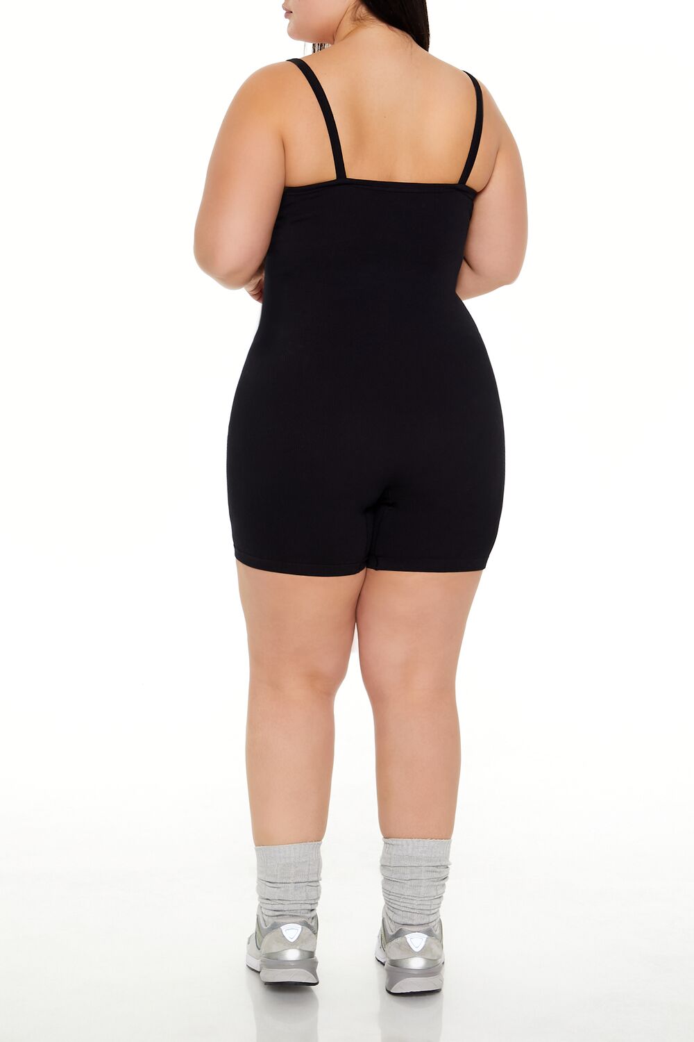  Forever 21 Plus Size Active Seamless Romper - black - Bonton