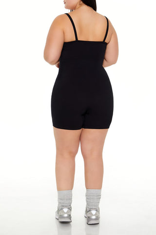 Plus Size Active Seamless Romper