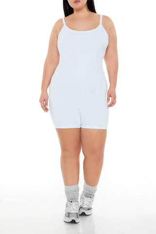 Plus Size Active Seamless Romper