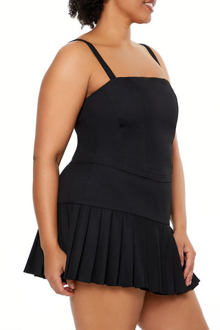 Plus Size Poplin Smocked Cami