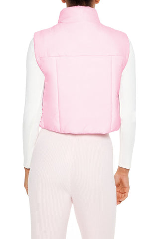 Quilted Cropped Puffer Vest
