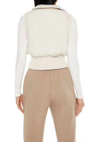 Cropped Zip-Up Vest