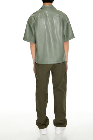 Mid-Rise Drawstring Cargo Pants