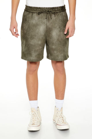 Oil Wash Faux Suede Shorts
