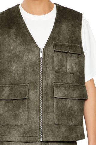 Mineral Wash Cargo Vest