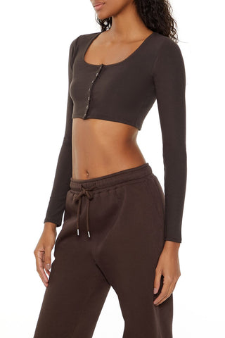 Picot-Trim Crop Top