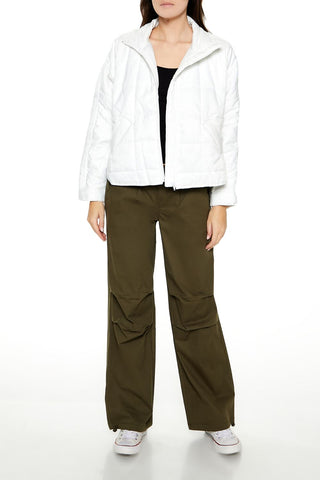 Quilted Dolphin-Hem Jacket