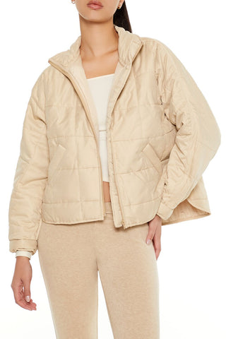 Quilted Dolphin-Hem Jacket