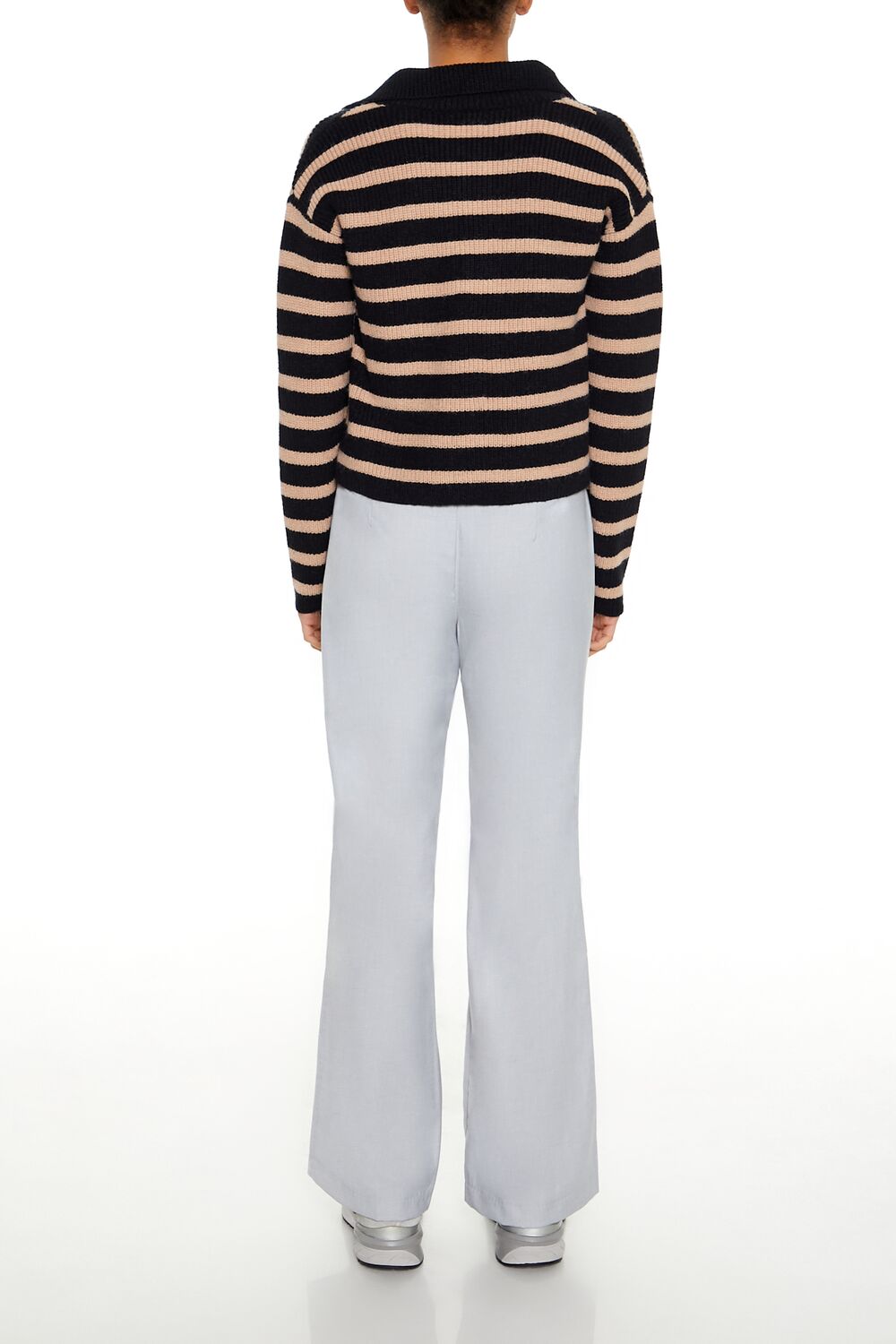  Forever 21 Low-Rise Straight Trouser Pants - grey - Bonton