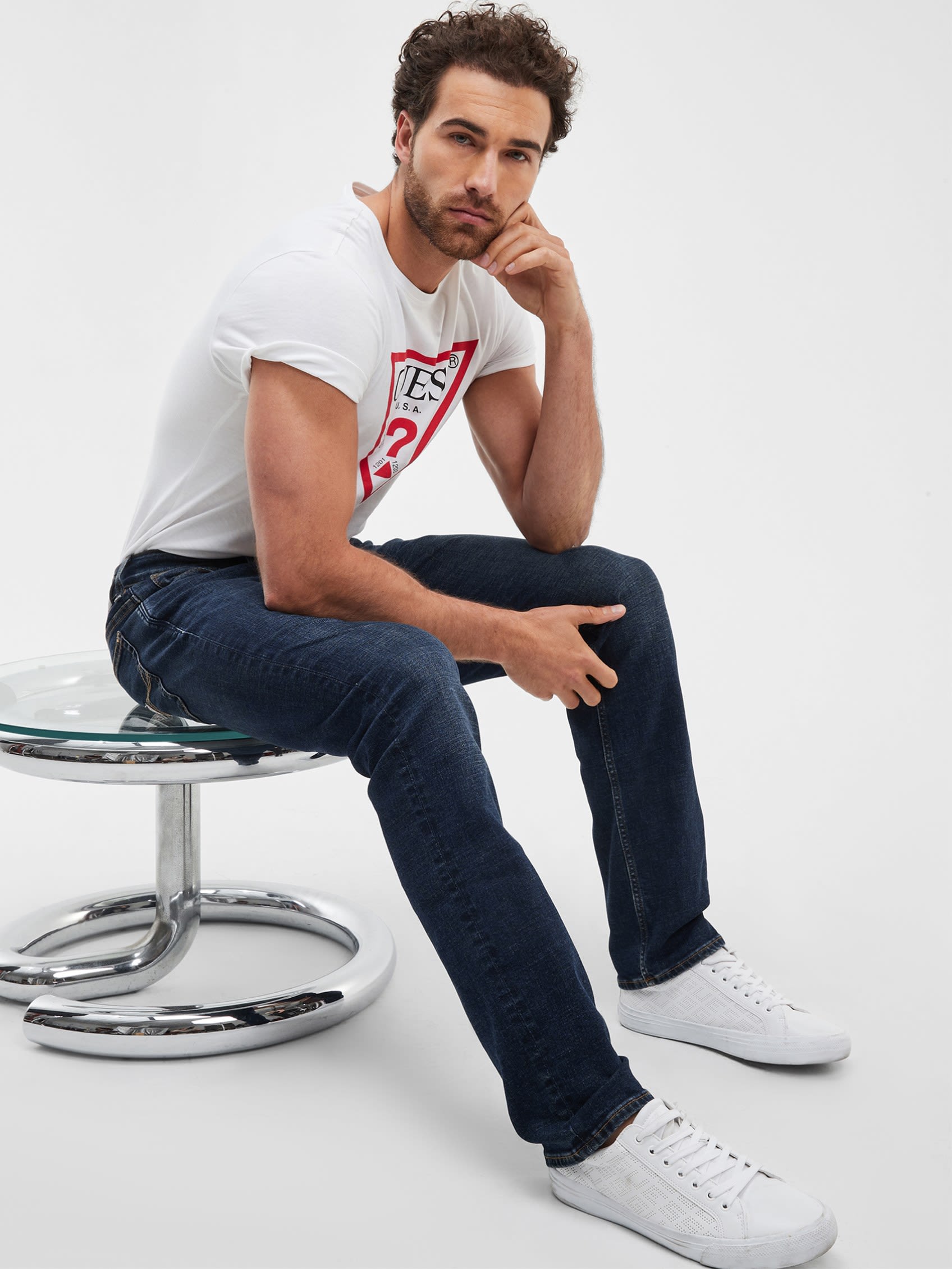  Guess Men's Slim Straight Jeans - WELLER - Bonton