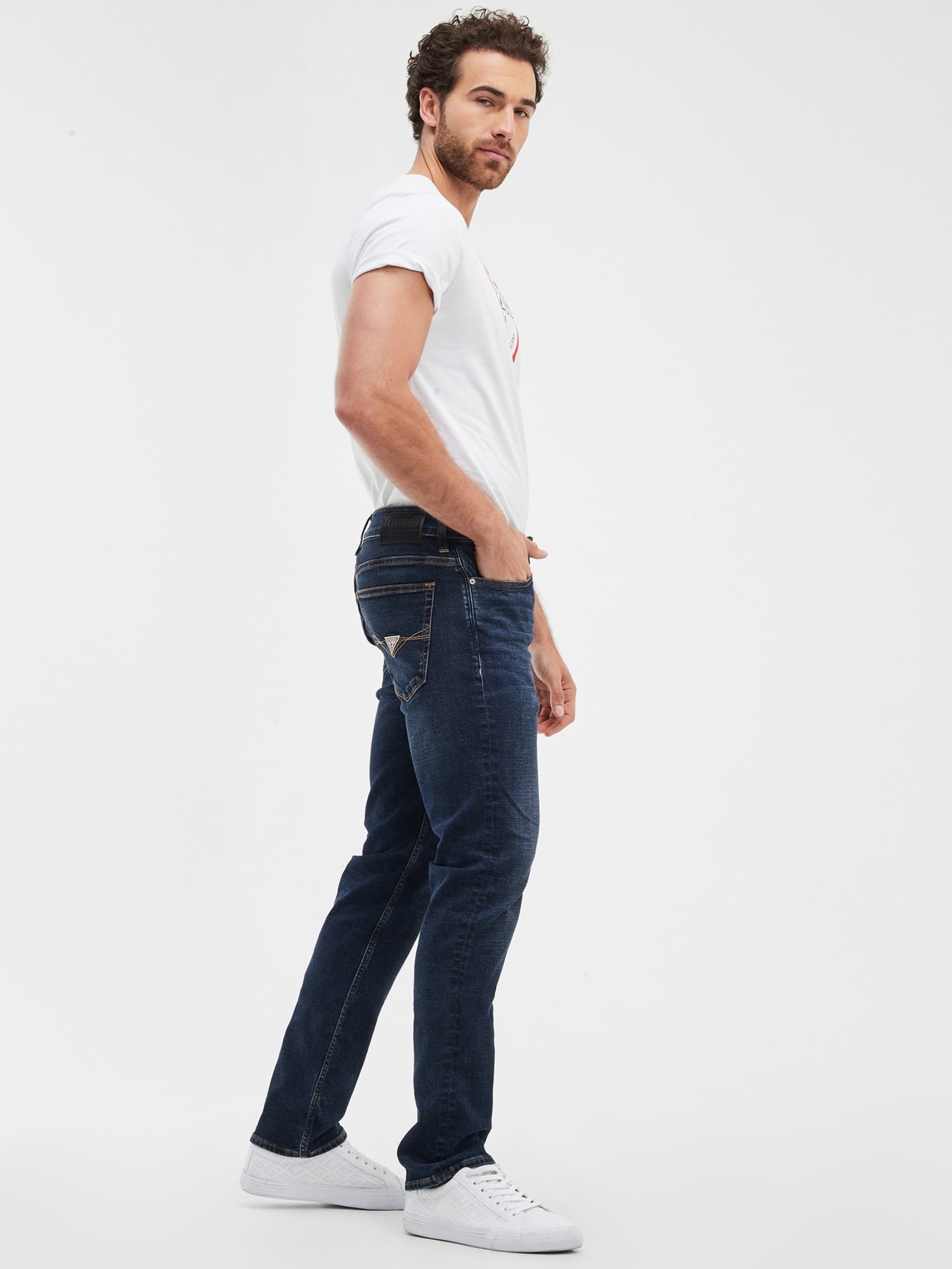  Guess Men's Slim Straight Jeans - WELLER - Bonton