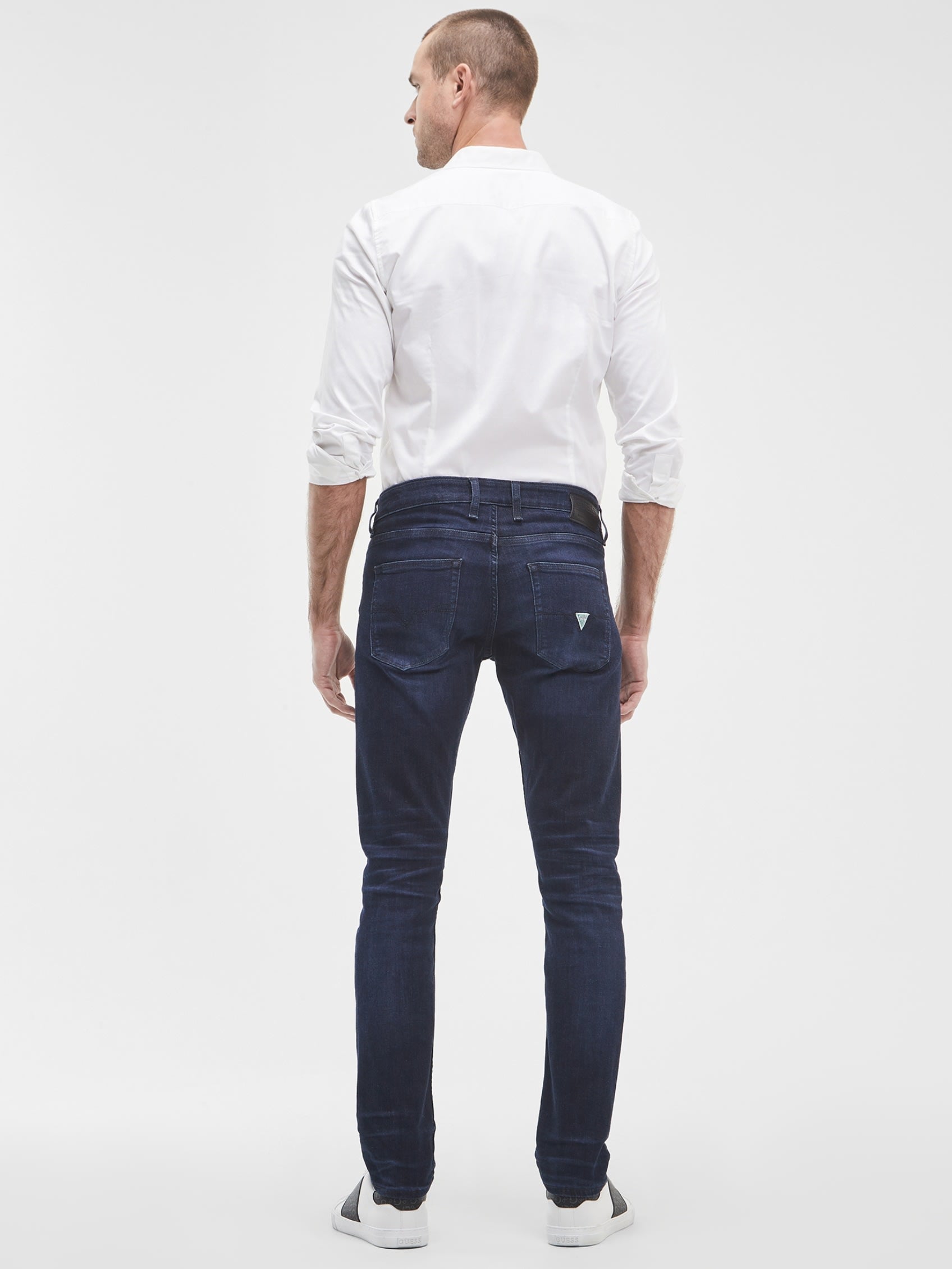  Guess Men's Tapered Jeans - RINGER WASH INDIGO - Bonton
