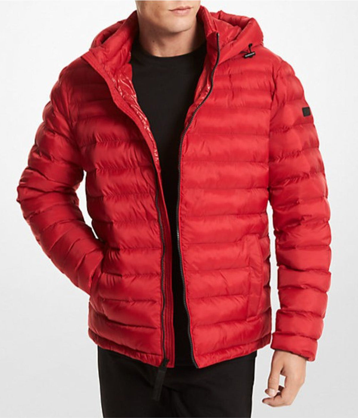  Michael Kors Hooded Packable Jacket Crimson - Crimson - Bonton