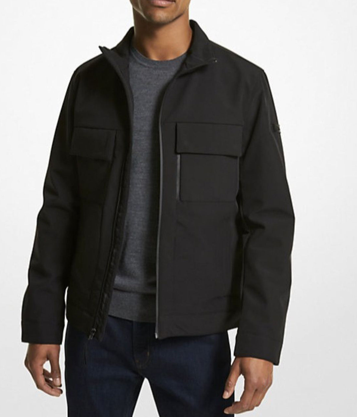  Michael Kors Softshell Jacket with Side Pockets Black - Black - Bonton