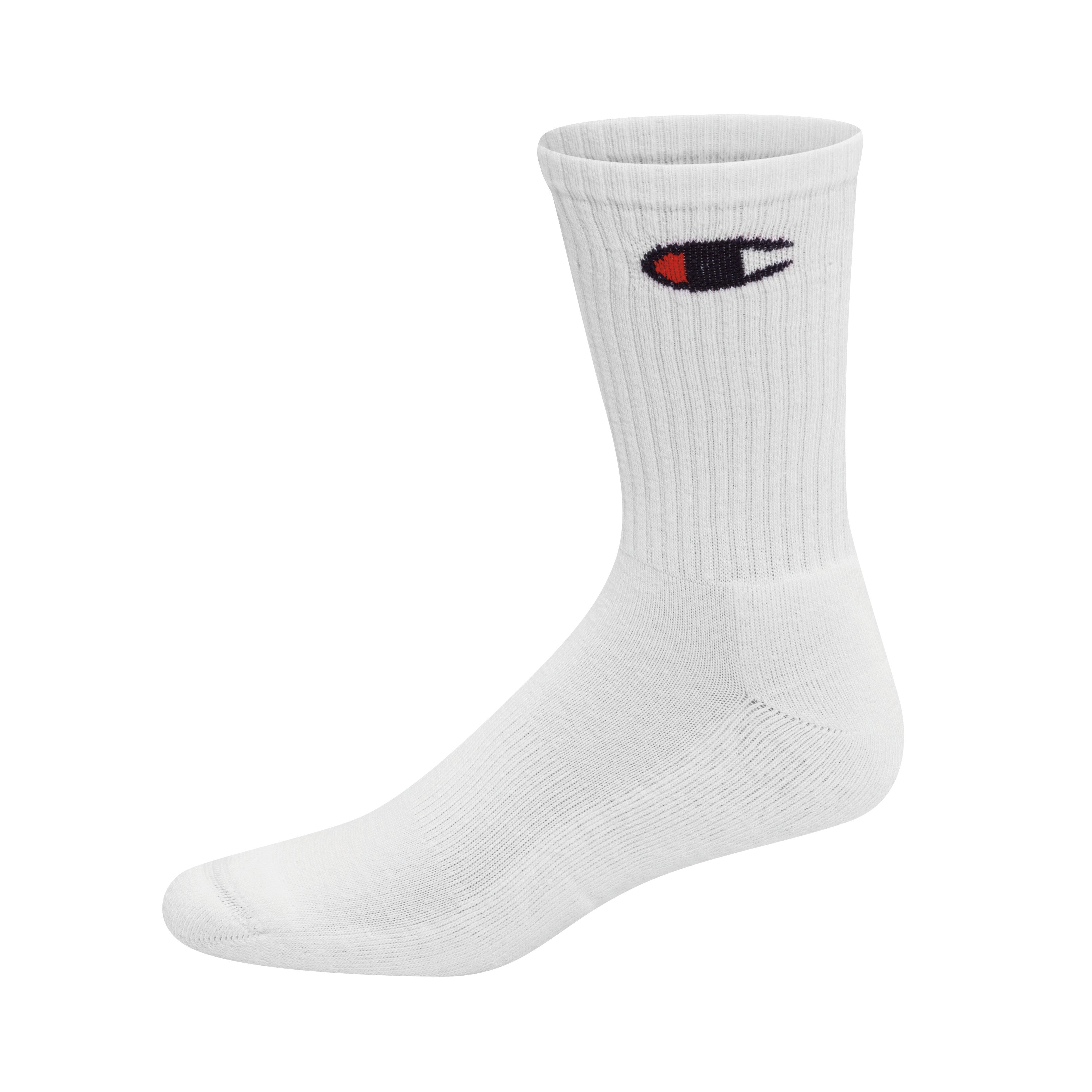  Champion Champion 6-packs Crew Socks - Crew White - Bonton