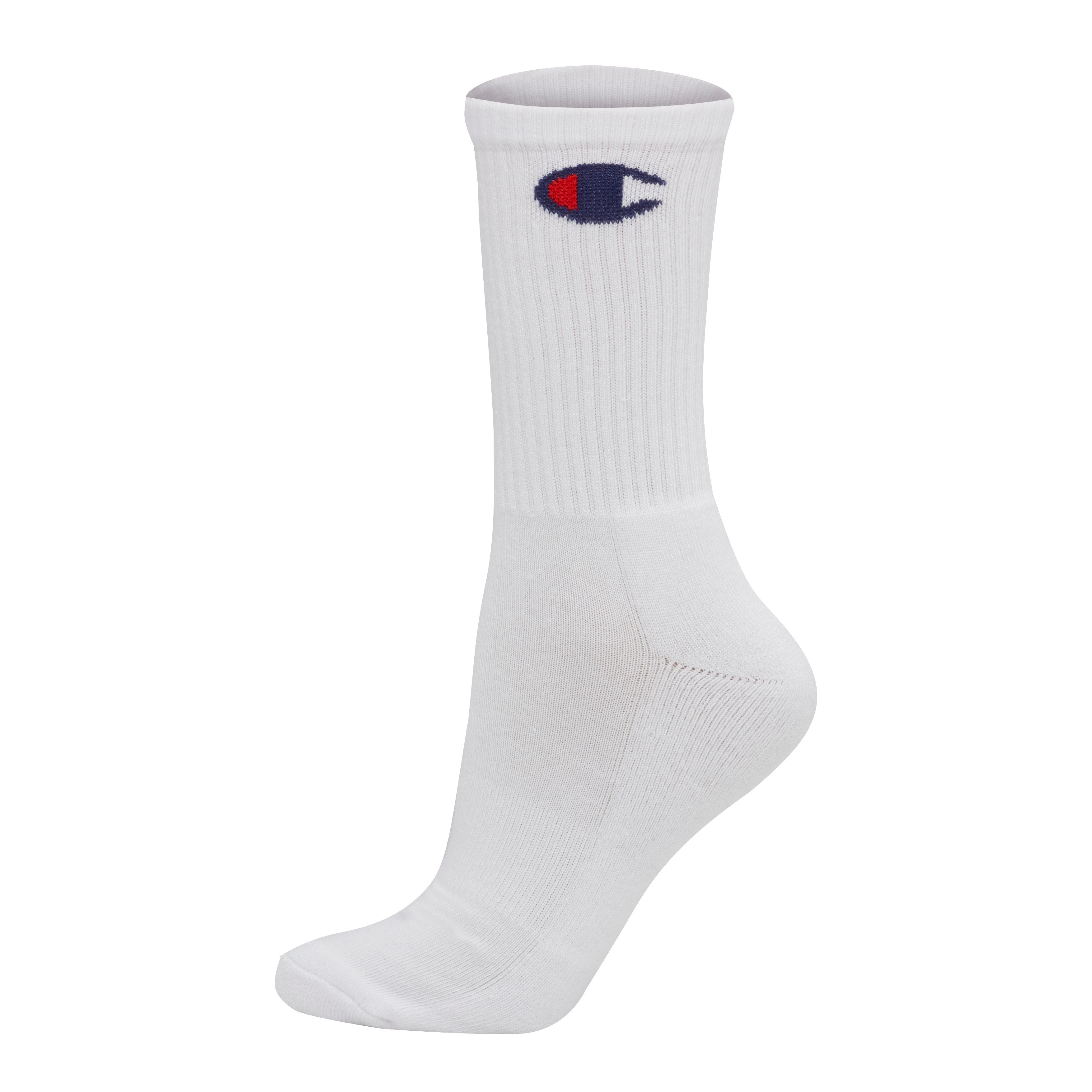  Champion Champion Women's Crew 6 Pack Socks - White - Bonton