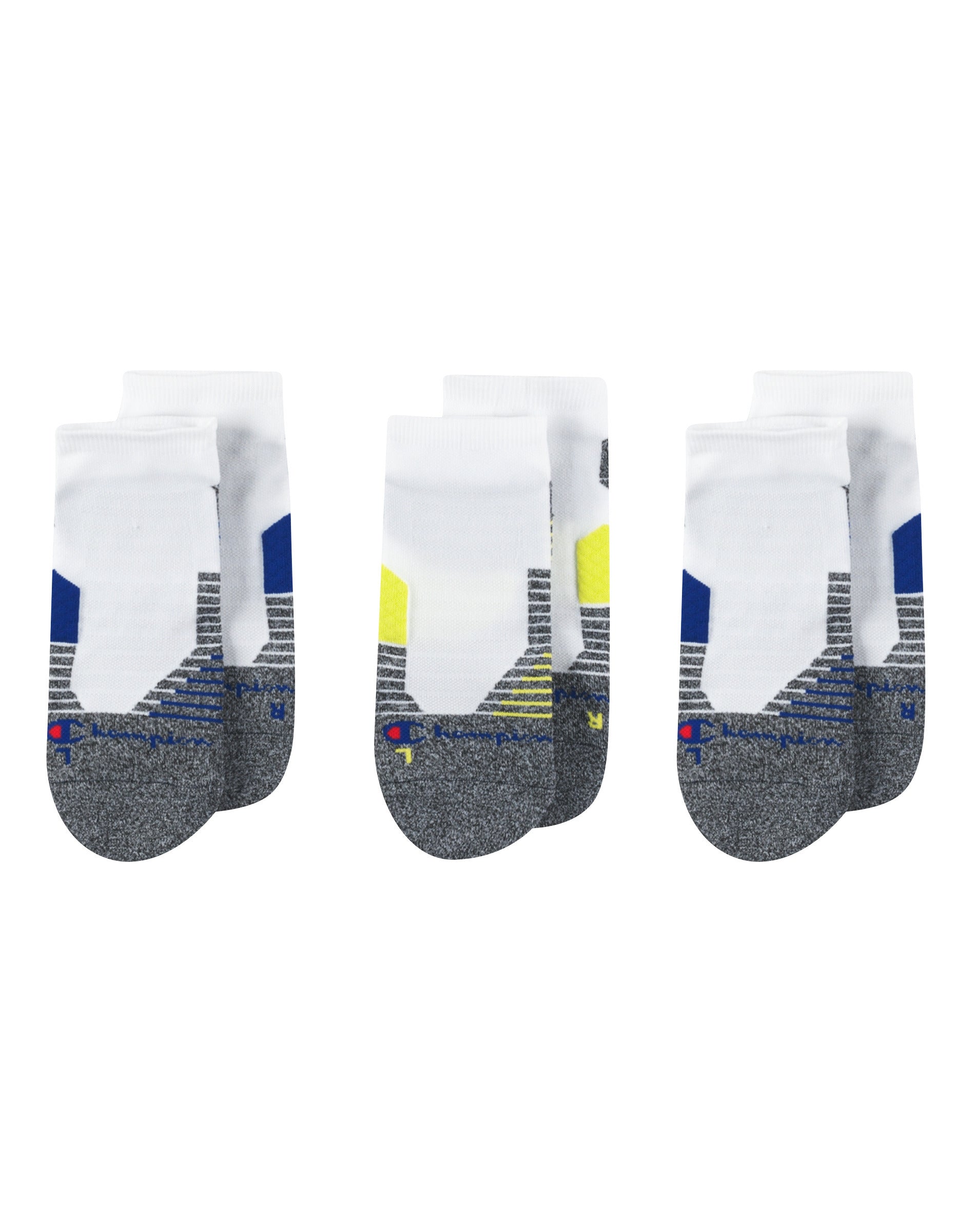  Champion Champion Men's Sport 3 Pack No Show Socks - White - Bonton