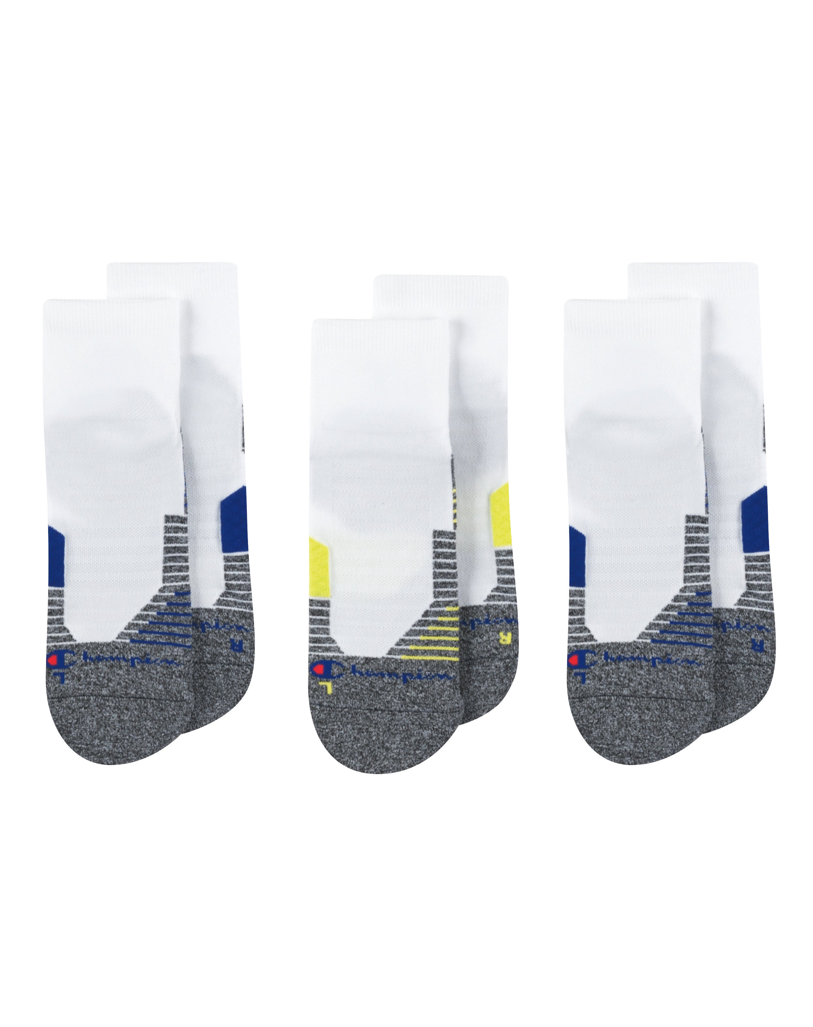  Champion Champion Men's 3 Pack Ankle Socks - White - Bonton