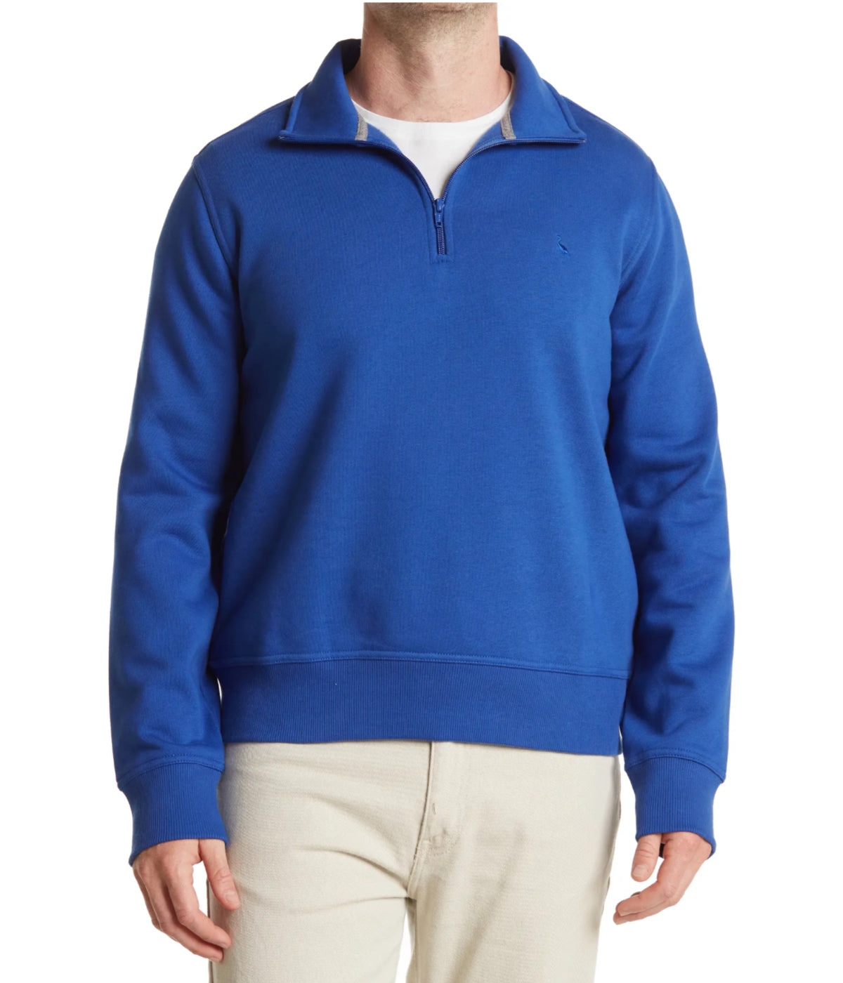  Tailorbyrd Quarter Zip Luxe Fleece Pullover Indigo Blue - Indigo Blue - Bonton