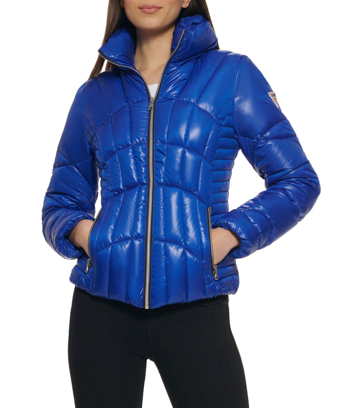  GUESS Quilted Puffer Jacket Indigo - Indigo - Bonton