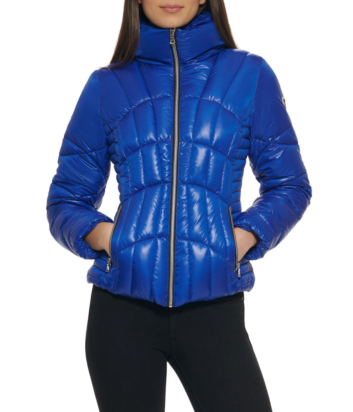  GUESS Quilted Puffer Jacket Indigo - Indigo - Bonton
