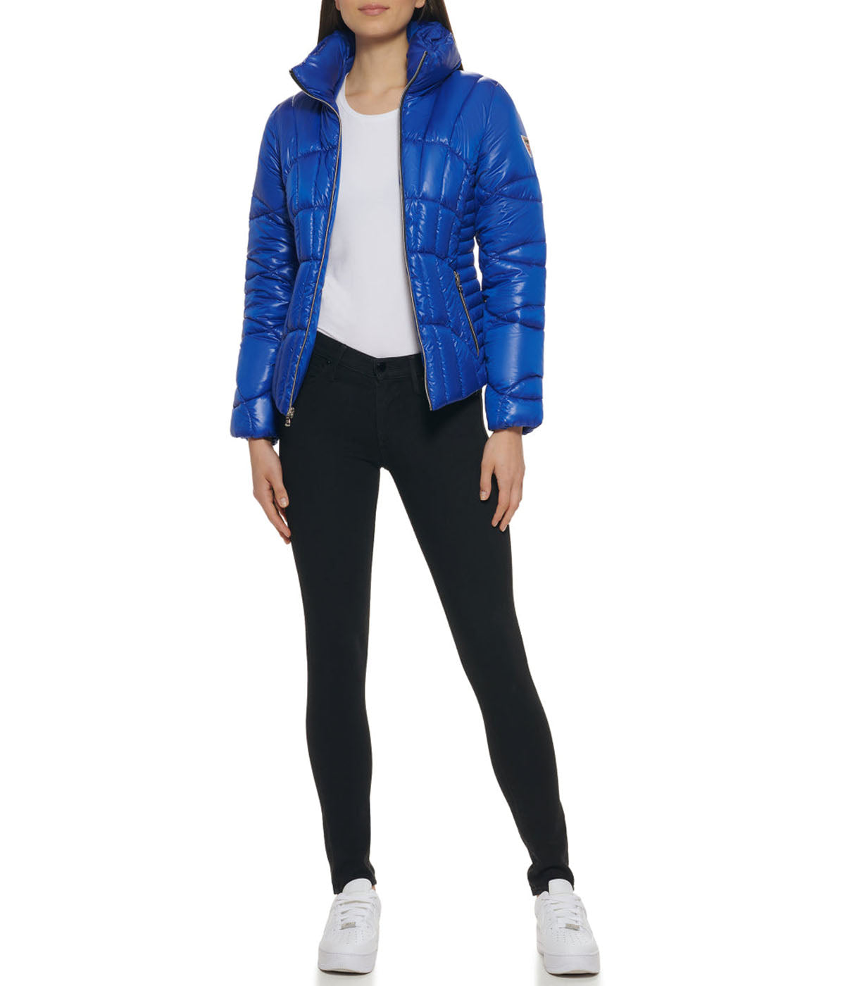  GUESS Quilted Puffer Jacket Indigo - Indigo - Bonton