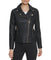 Faux Leather Asymmetrical Moto Jacket Black