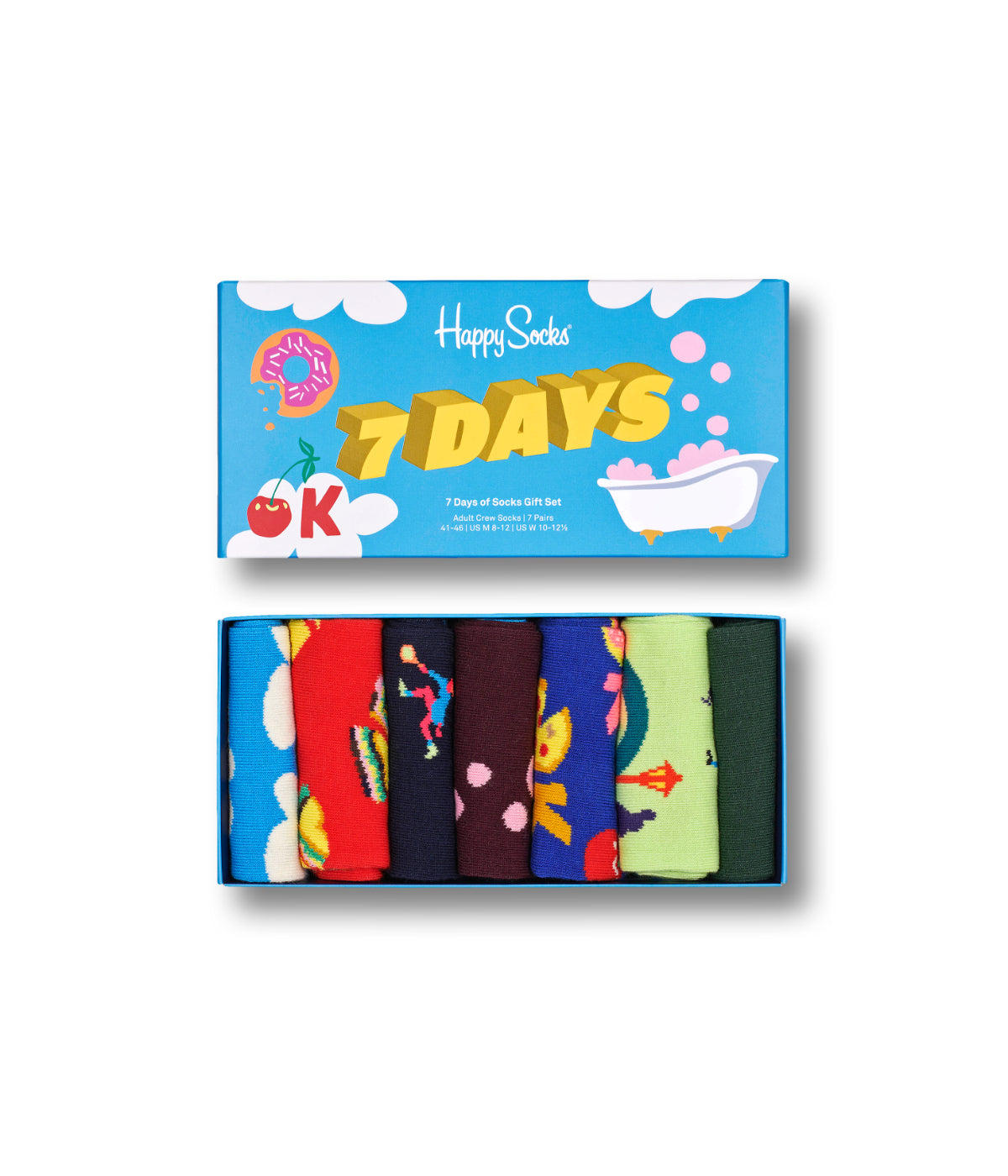  Happy Socks 7-Pack 7 Days Socks Gift Set Multi - Multi - Bonton