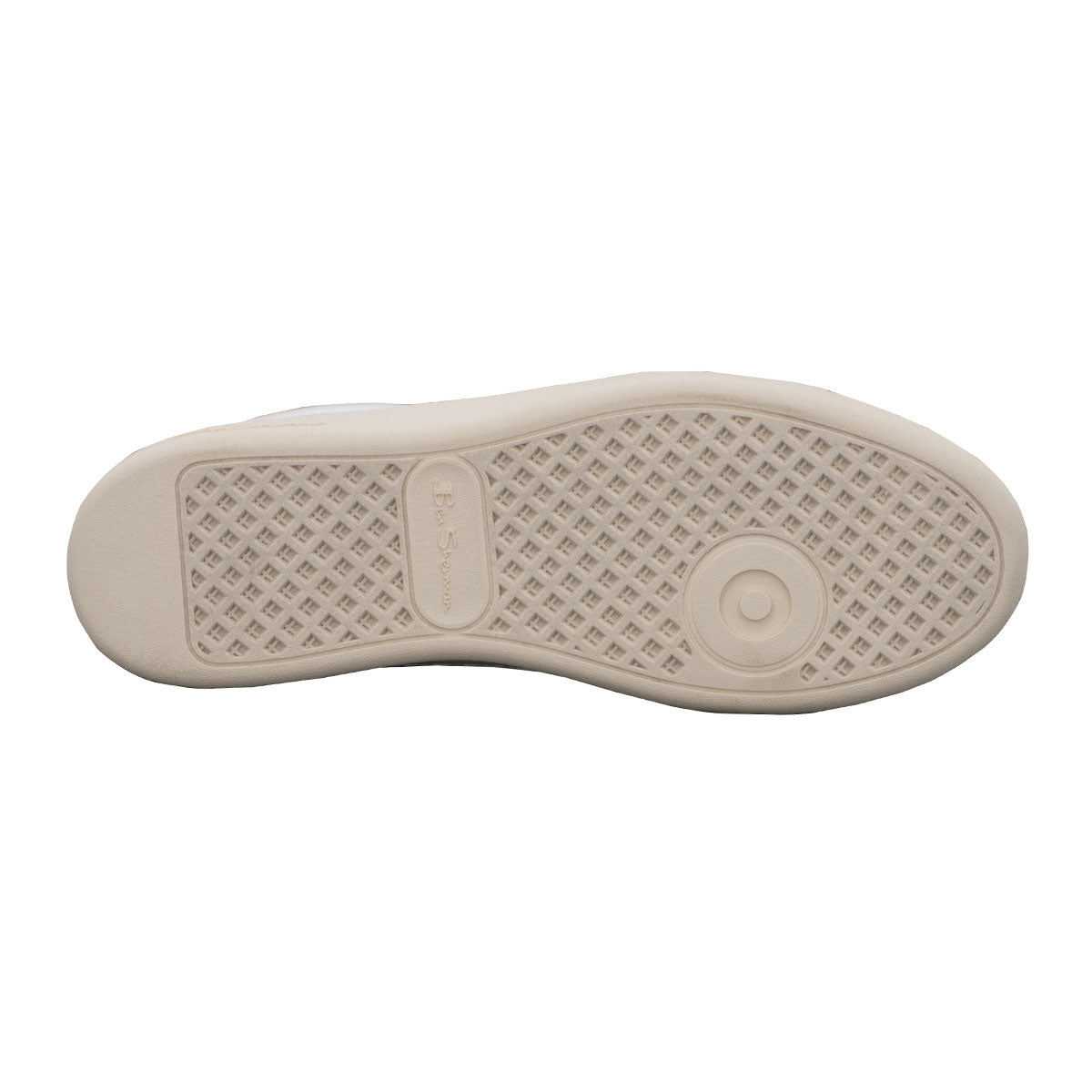 Ben Sherman Hampton Lace Up Sneaker - White & Tan - Bonton