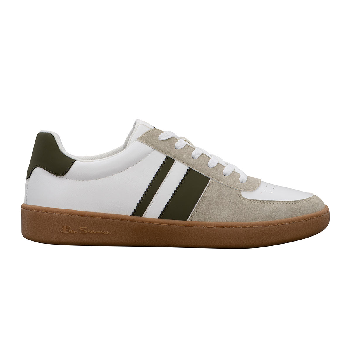  Ben Sherman Hyde Lace Up Sneaker - Olive - Bonton