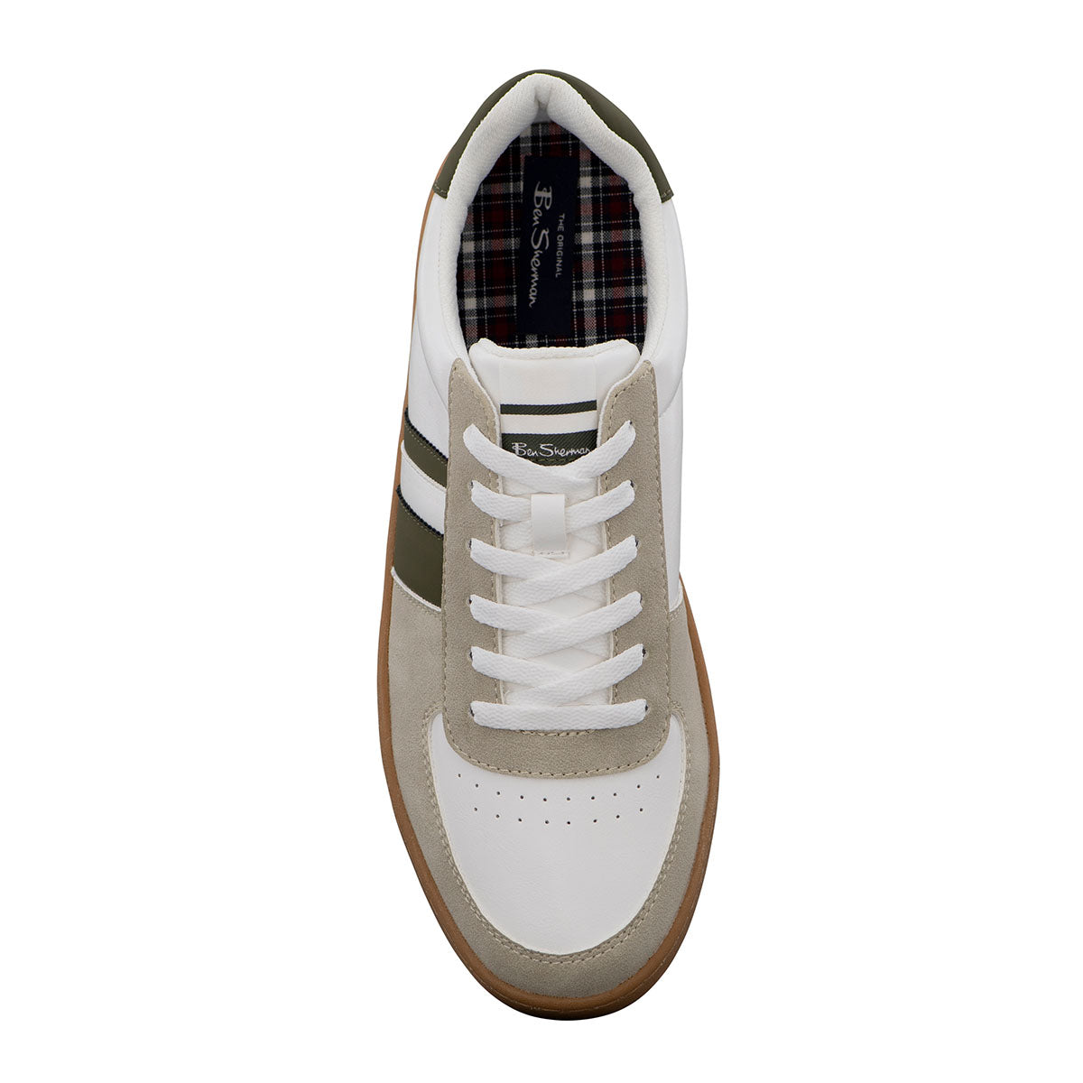  Ben Sherman Hyde Lace Up Sneaker - Olive - Bonton