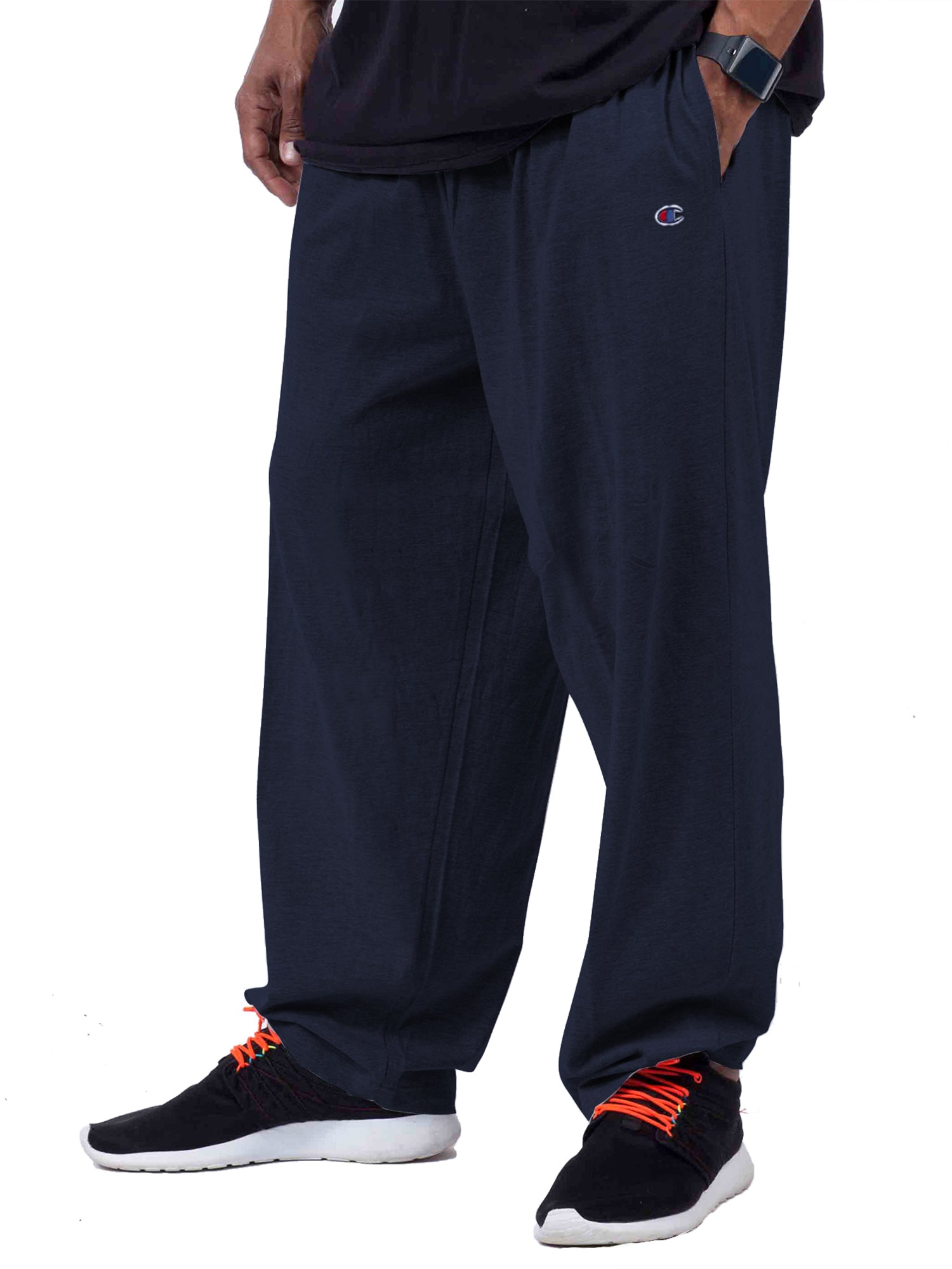  Champion Champion Big And Tall Men's 100% Cotton Jersey Sweatpants - Navy - Bonton