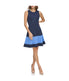  Eliza J Sleeveless Fit & Flare Dress Navy Multi - Navy Multi - Bonton