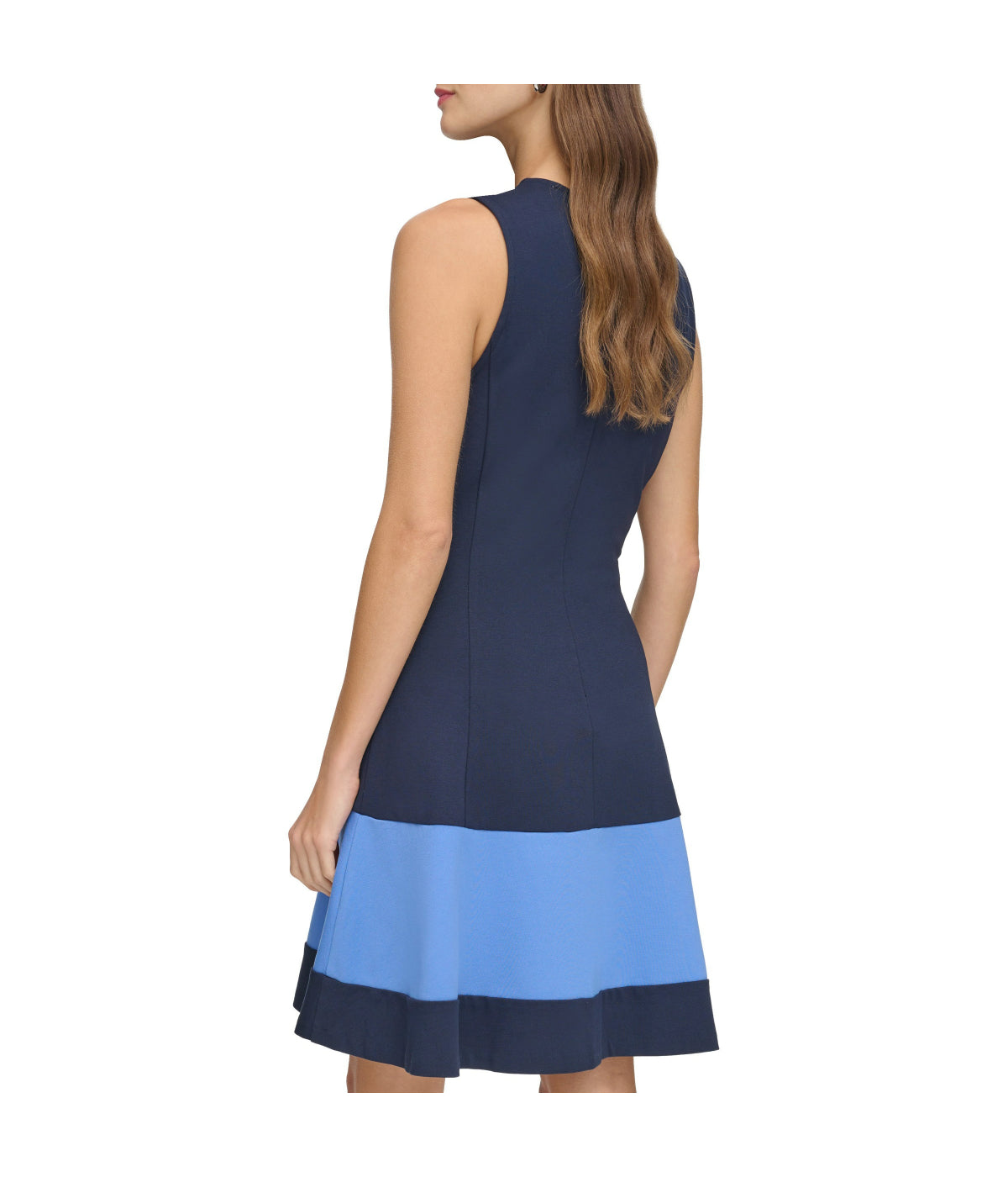  Eliza J Sleeveless Fit & Flare Dress Navy Multi - Navy Multi - Bonton