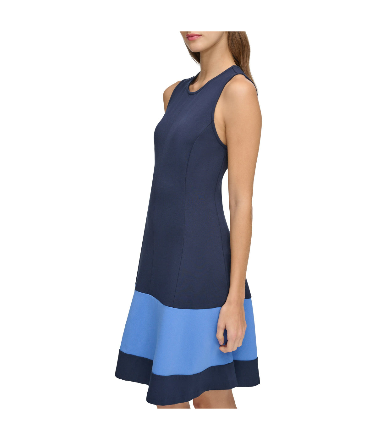  Eliza J Sleeveless Fit & Flare Dress Navy Multi - Navy Multi - Bonton