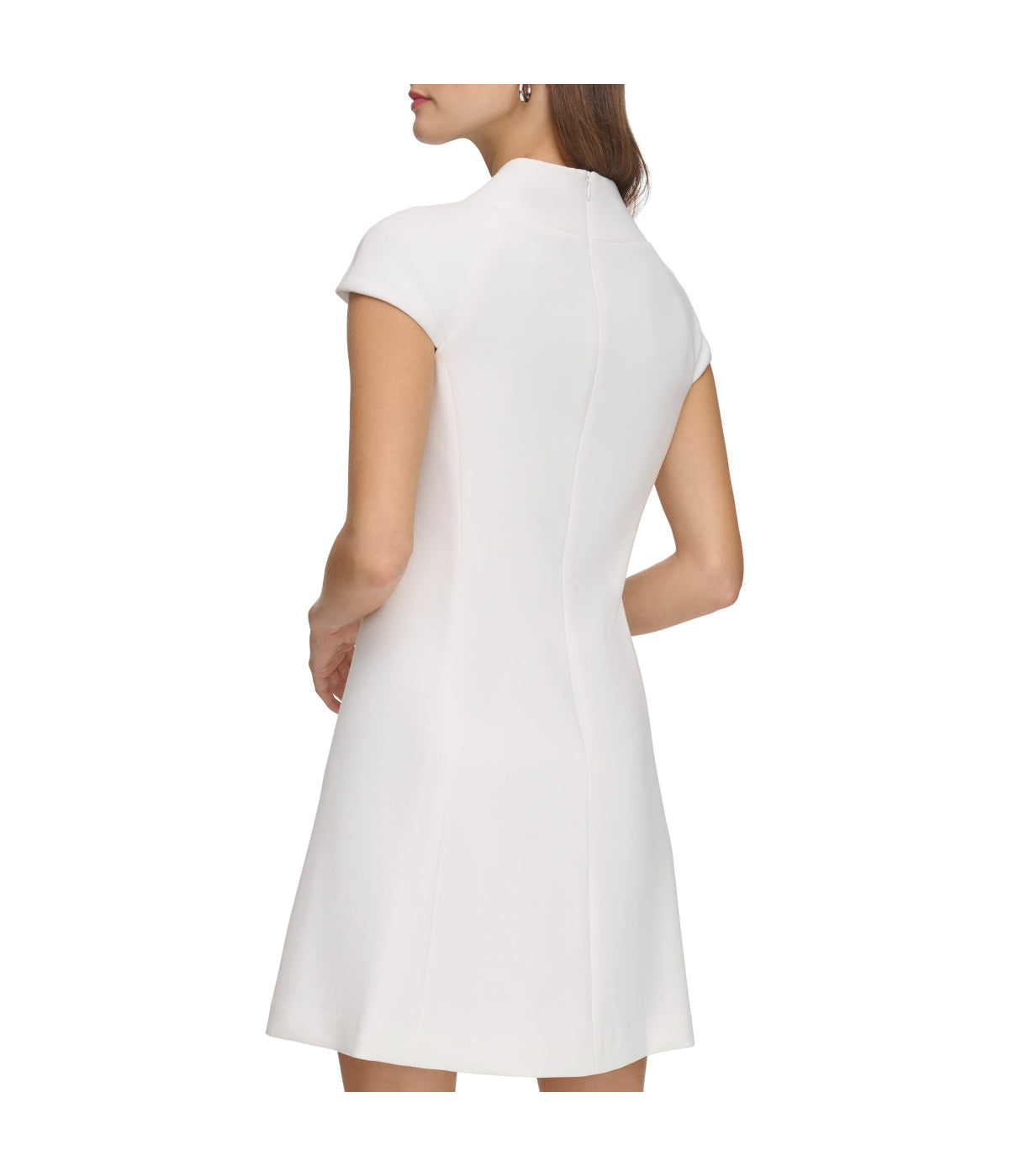  Eliza J Cap Sleeve Roll Neck Shift Ivory - Ivory - Bonton