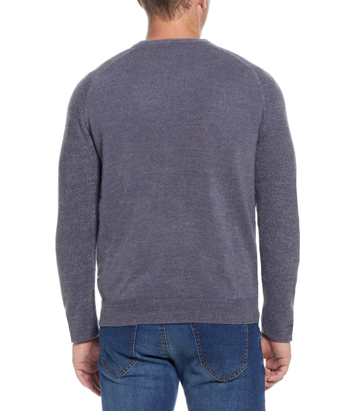 WEATHERPROOF VINTAGE Soft Touch Crew Neck Sweater Grey Blue - Grey Blue - Bonton